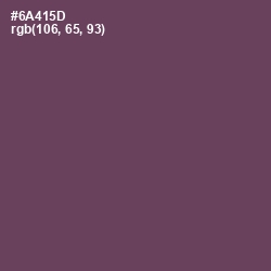 #6A415D - Eggplant Color Image