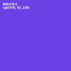 #6A41E4 - Fuchsia Blue Color Image