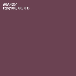 #6A4251 - Eggplant Color Image