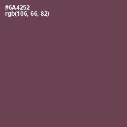 #6A4252 - Eggplant Color Image