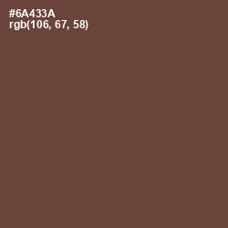 #6A433A - Shingle Fawn Color Image