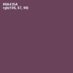 #6A435A - Eggplant Color Image