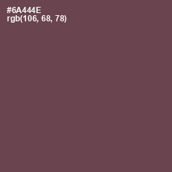 #6A444E - Eggplant Color Image