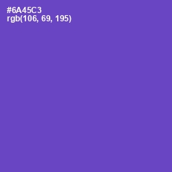 #6A45C3 - Fuchsia Blue Color Image