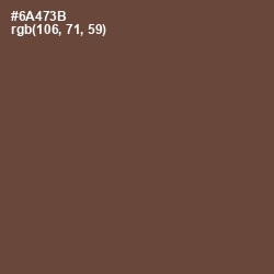#6A473B - Shingle Fawn Color Image