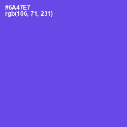 #6A47E7 - Fuchsia Blue Color Image