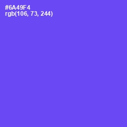 #6A49F4 - Royal Blue Color Image