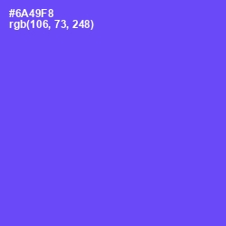 #6A49F8 - Royal Blue Color Image