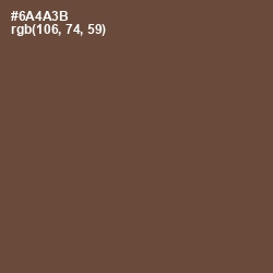 #6A4A3B - Shingle Fawn Color Image