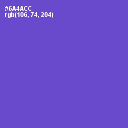 #6A4ACC - Fuchsia Blue Color Image