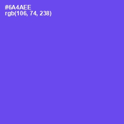 #6A4AEE - Fuchsia Blue Color Image