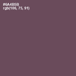 #6A4B5B - Eggplant Color Image