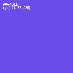 #6A4BEB - Fuchsia Blue Color Image