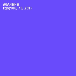 #6A4BFB - Royal Blue Color Image