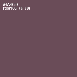 #6A4C58 - Eggplant Color Image