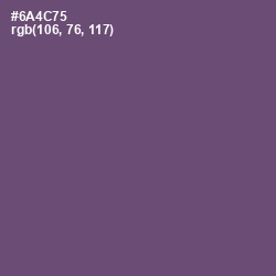 #6A4C75 - Smoky Color Image