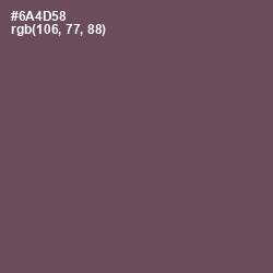 #6A4D58 - Eggplant Color Image