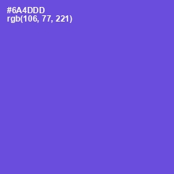 #6A4DDD - Fuchsia Blue Color Image