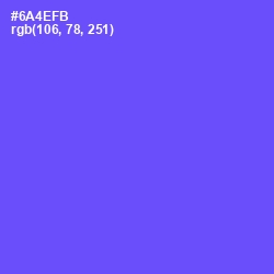 #6A4EFB - Royal Blue Color Image