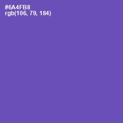 #6A4FB8 - Blue Violet Color Image