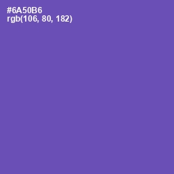 #6A50B6 - Blue Violet Color Image