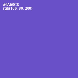 #6A50C8 - Fuchsia Blue Color Image