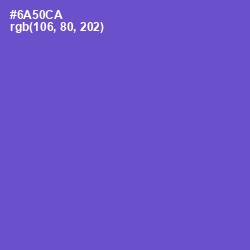 #6A50CA - Fuchsia Blue Color Image