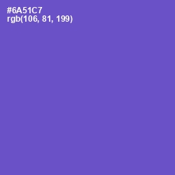 #6A51C7 - Fuchsia Blue Color Image