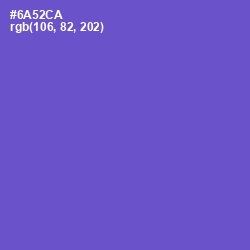 #6A52CA - Fuchsia Blue Color Image