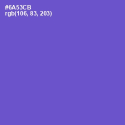 #6A53CB - Fuchsia Blue Color Image