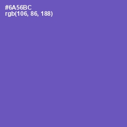 #6A56BC - Blue Violet Color Image