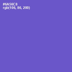 #6A56C8 - Fuchsia Blue Color Image