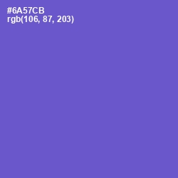 #6A57CB - Fuchsia Blue Color Image