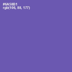 #6A58B1 - Blue Violet Color Image