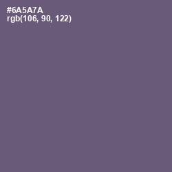 #6A5A7A - Smoky Color Image