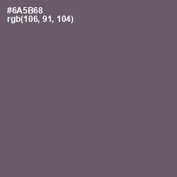 #6A5B68 - Salt Box Color Image