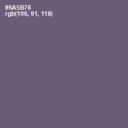 #6A5B76 - Smoky Color Image