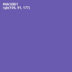 #6A5BB1 - Blue Violet Color Image