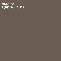 #6A5C51 - Pine Cone Color Image