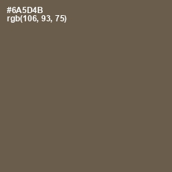 #6A5D4B - Tobacco Brown Color Image