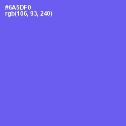 #6A5DF0 - Moody Blue Color Image