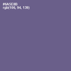 #6A5E8B - Butterfly Bush Color Image