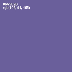 #6A5E9B - Butterfly Bush Color Image