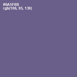 #6A5F8B - Butterfly Bush Color Image