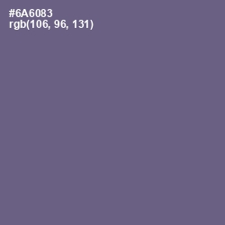 #6A6083 - Rum Color Image