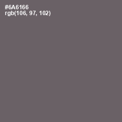 #6A6166 - Ironside Gray Color Image