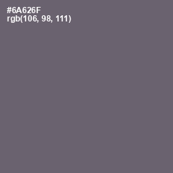 #6A626F - Dove Gray Color Image