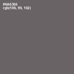 #6A6366 - Ironside Gray Color Image