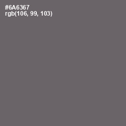 #6A6367 - Ironside Gray Color Image