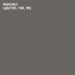 #6A6463 - Ironside Gray Color Image